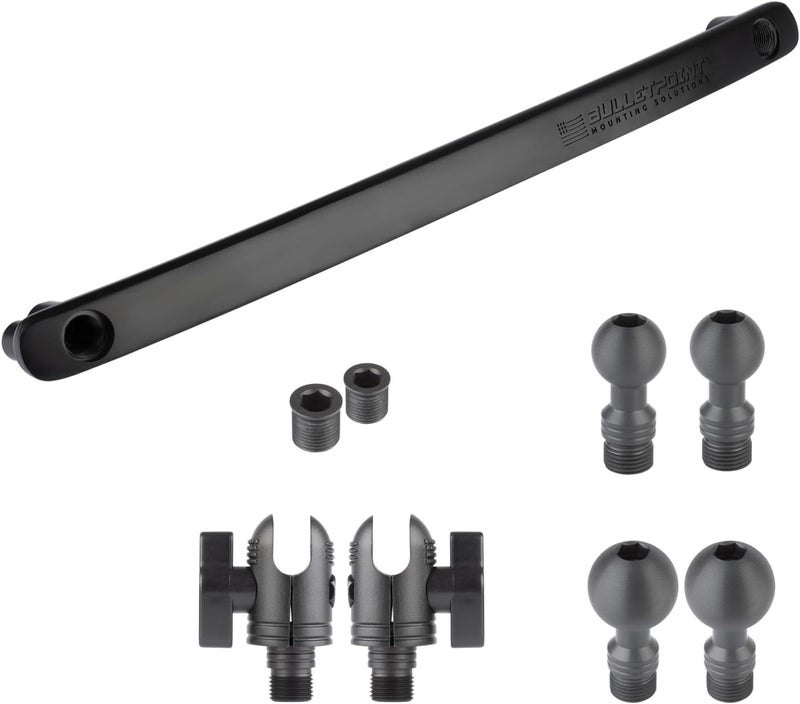 Bulletpoint Mounting Solutions Metal Grab Bar Insert Replacement with 2 Mounting Points Compatible with 2011-2018 Jeep Wrangler JK (Black) - Image 1